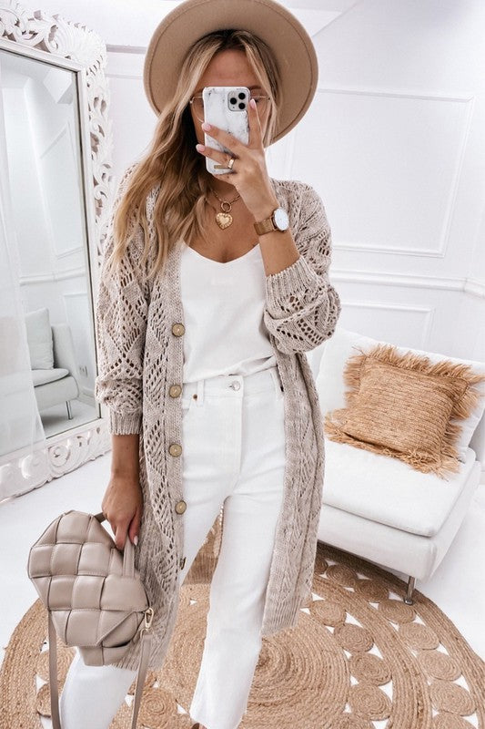 Button Front Cardigan