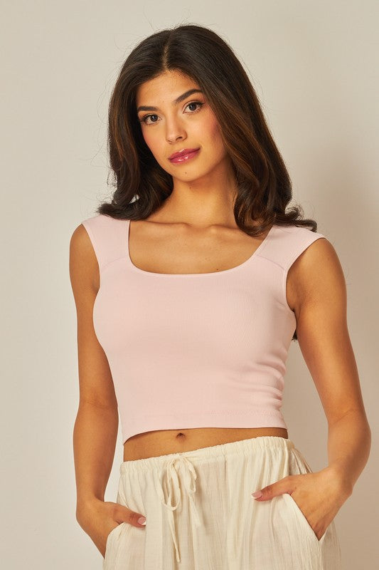 Seamless Scoop Back Top