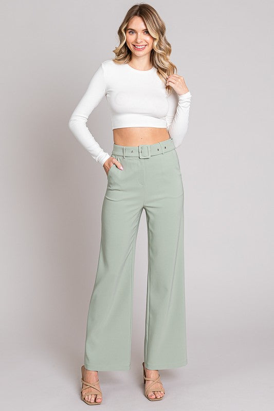 Twill Buckle Pant