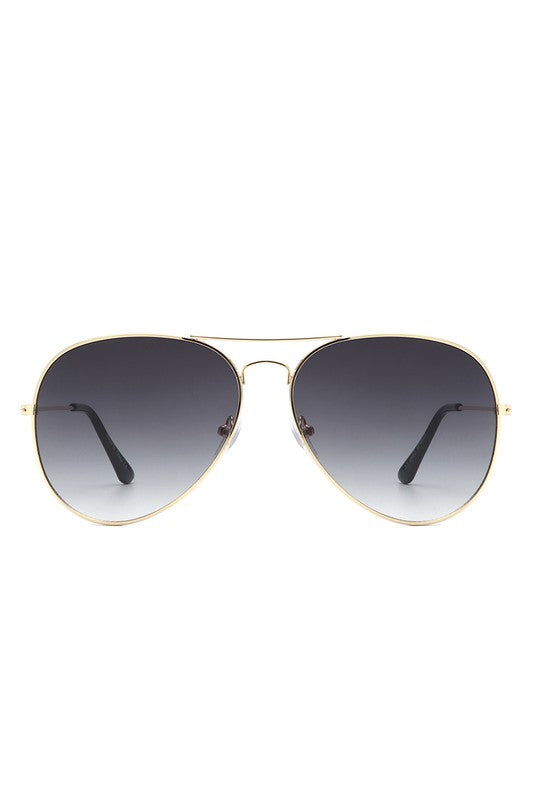 Classic Bar Pilot Tinted Aviator Sunglasses