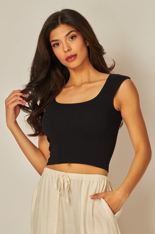 Seamless Scoop Back Top