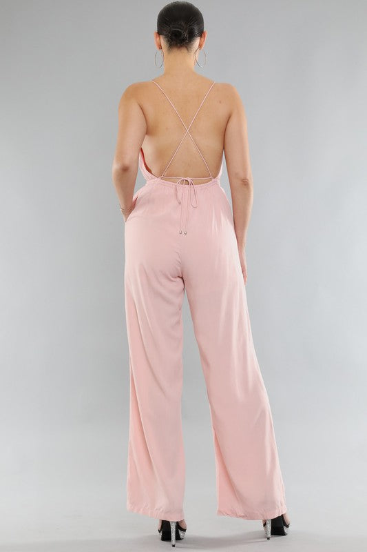 Woven Solid Jumpsuit